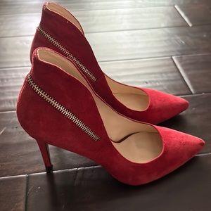 Red Nine West pumps
